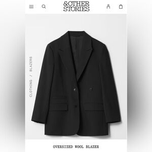 & Other Stories Black Classic Blazer